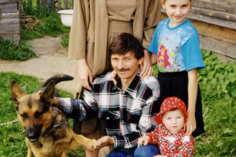 С семьей. Начало 2000-х